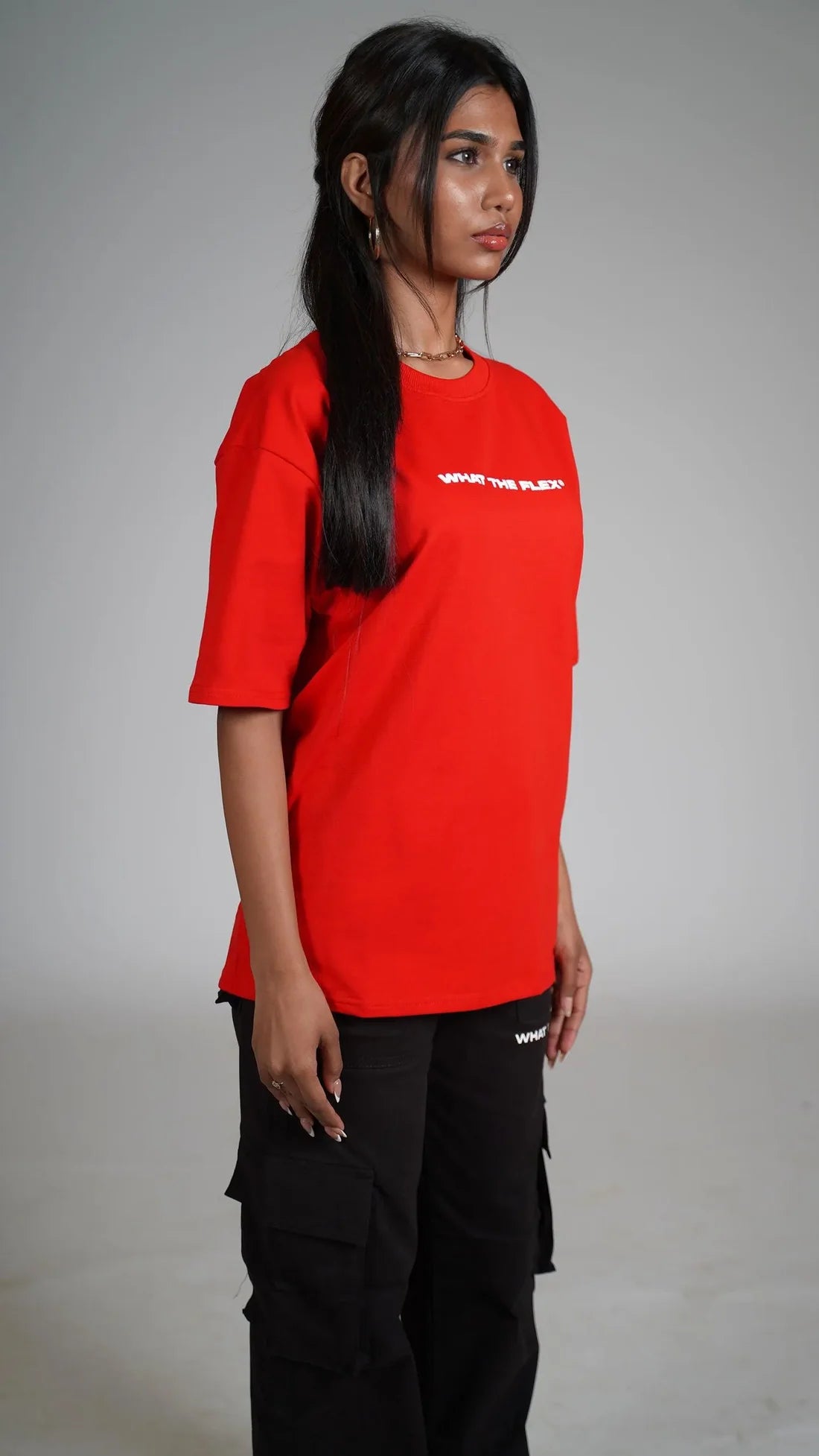 Melted Heavyweight Red Oversized T-shirt