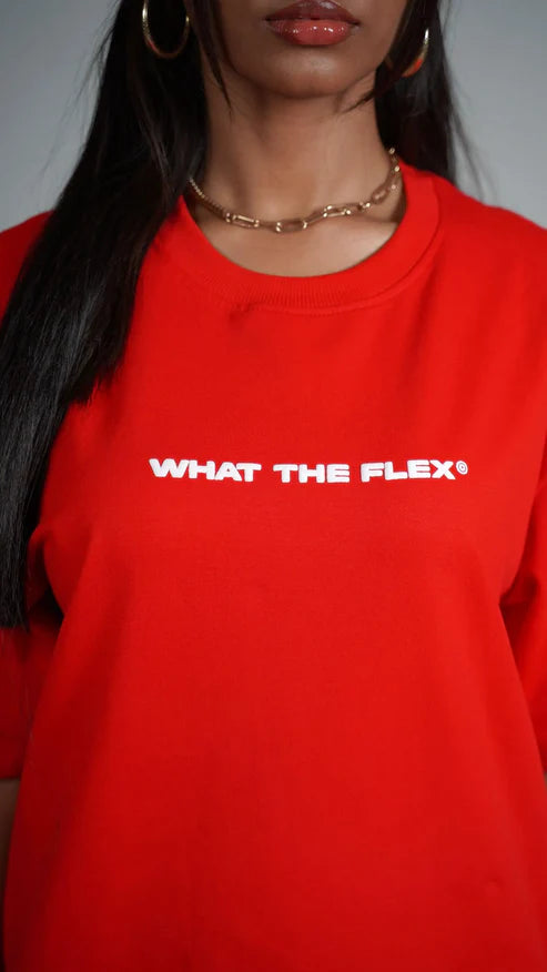 Melted Heavyweight Red Oversized T-shirt